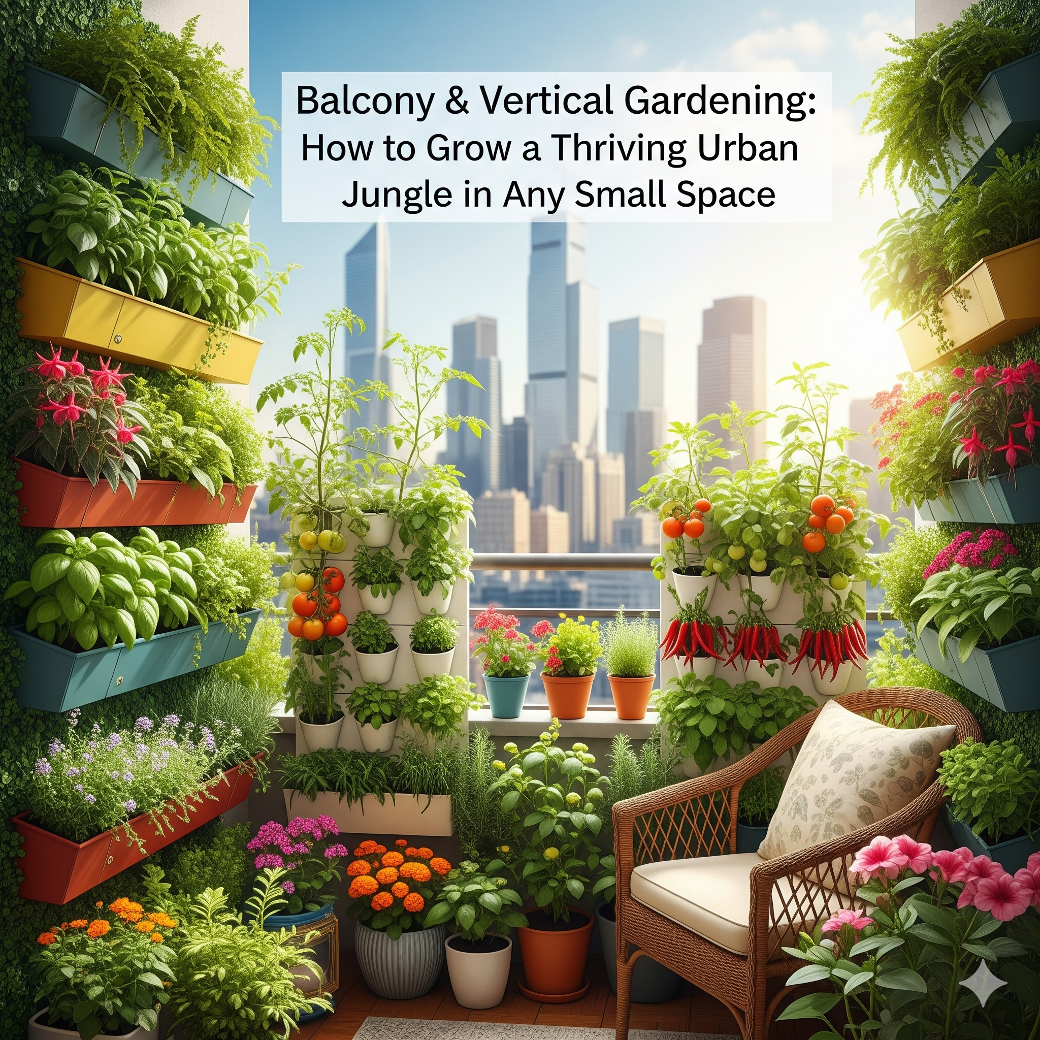 Balcony & Vertical Gardening: How to Grow a Thriving Urban Jungle in Any Small Space