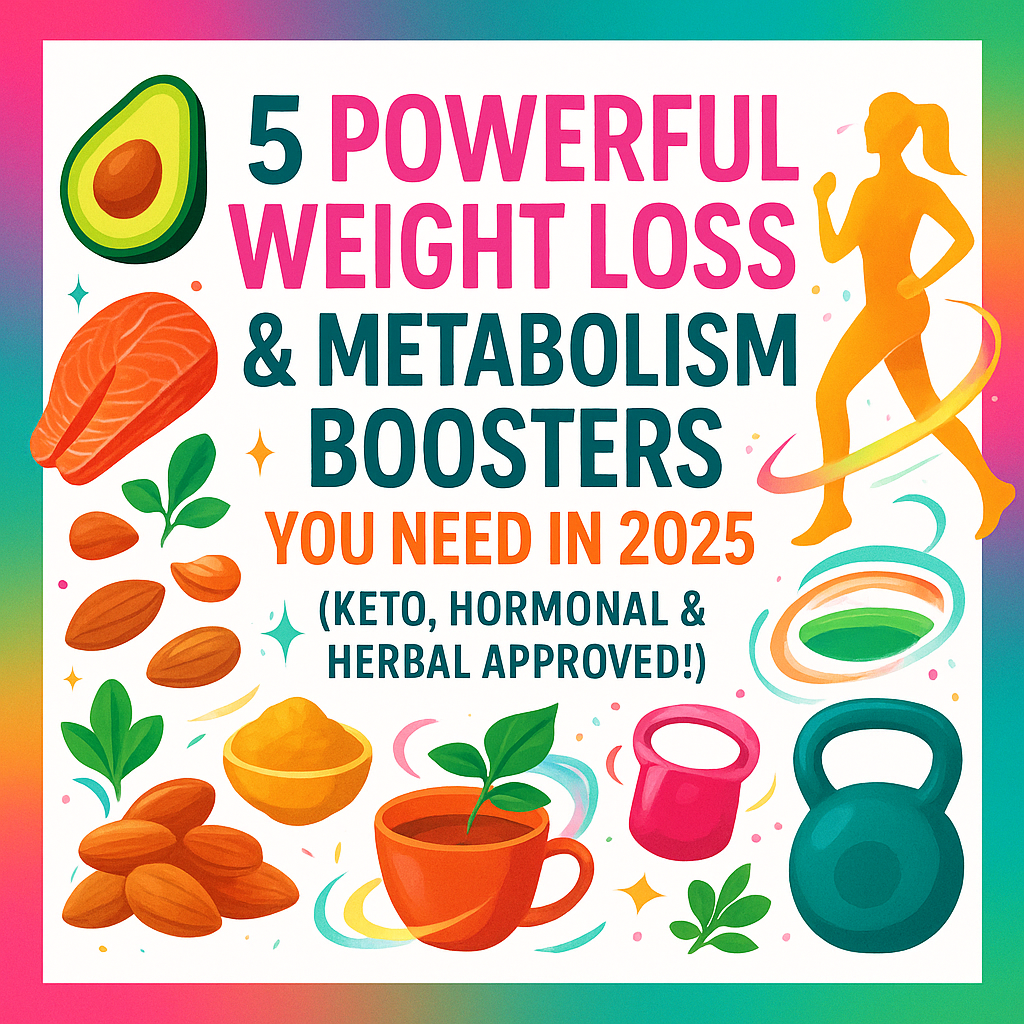 “5 Powerful Weight Loss & Metabolism Boosters You Need in 2025 (Keto, Hormonal & Herbal Approved!)”