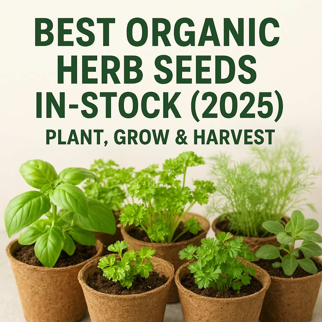 Best Organic Herb Seeds In-Stock (2025) | Plant, Grow & Harvest