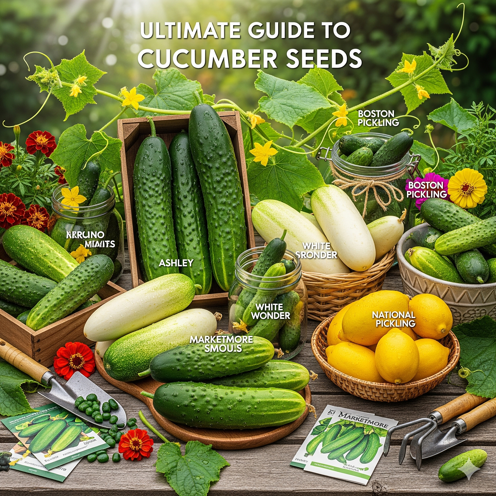 🌿 Ultimate Guide to Cucumber Seeds: SeedsNow All-in-One Garden Variety Pack
